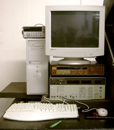 The computer driven Keithley IV curve tracer.