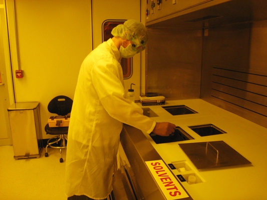 Initial sample or substrate cleaning requires a series immersions in various solvents. 